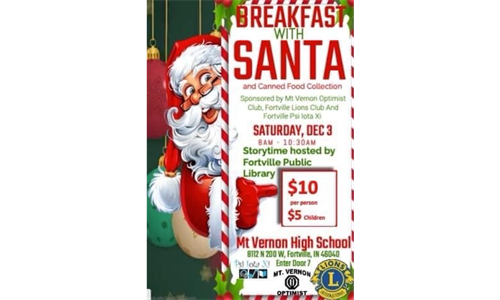Come join us for Breakfast with Santa!